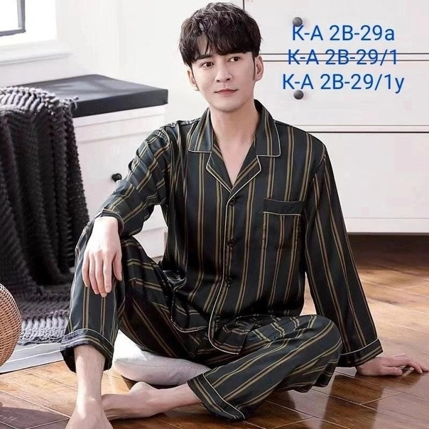 Пижама для мужчин, шелк купить в Интернет-магазине Садовод База - цена 950 руб Садовод интернет-каталог