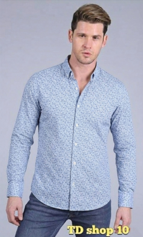 Мужская рубашка голубая купить в Интернет-магазине Садовод База - цена 550 руб Садовод интернет-каталог