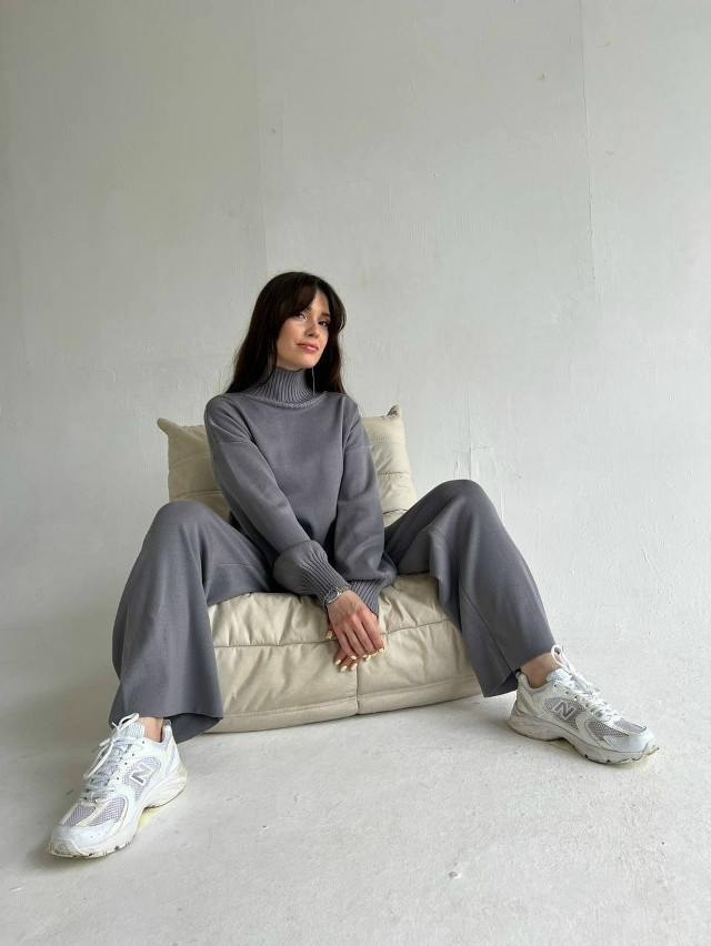 Женский костюм серый купить в Интернет-магазине Садовод База - цена 2150 руб Садовод интернет-каталог