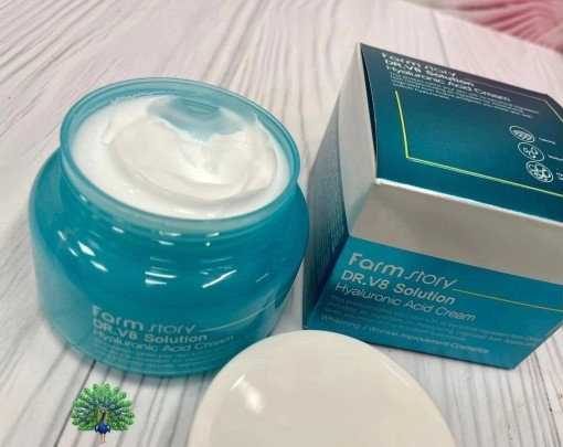 Farm story DR.V8 Solution Hyaluronic Acid cream Крем для лица с гиалуроновой кислотой САДОВОД официальный интернет-каталог