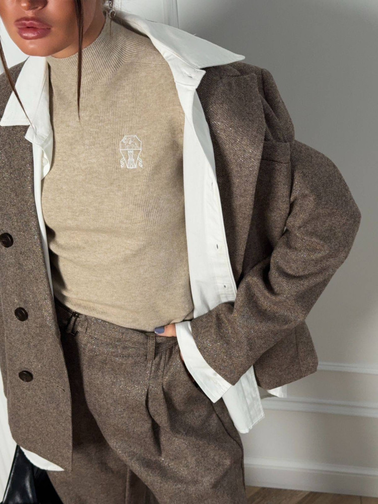 Женский пиджак коричневый купить в Интернет-магазине Садовод База - цена 6000 руб Садовод интернет-каталог