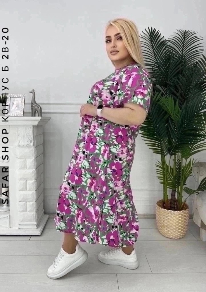 летнее платье из ткани штапель купить в Интернет-магазине Садовод База - цена 750 руб Садовод интернет-каталог