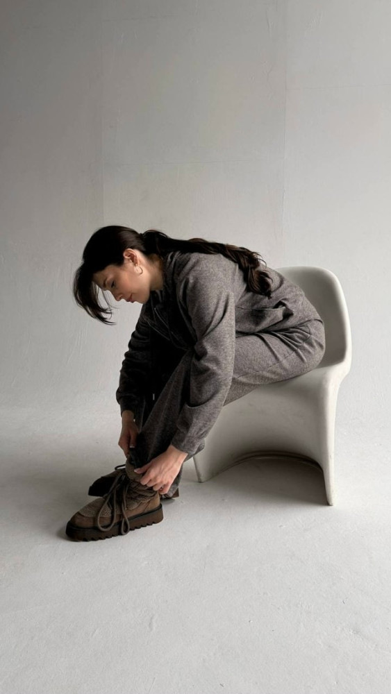 Женский костюм серый купить в Интернет-магазине Садовод База - цена 2400 руб Садовод интернет-каталог