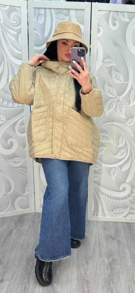 Куртка женская бежевая купить в Интернет-магазине Садовод База - цена 5700 руб Садовод интернет-каталог