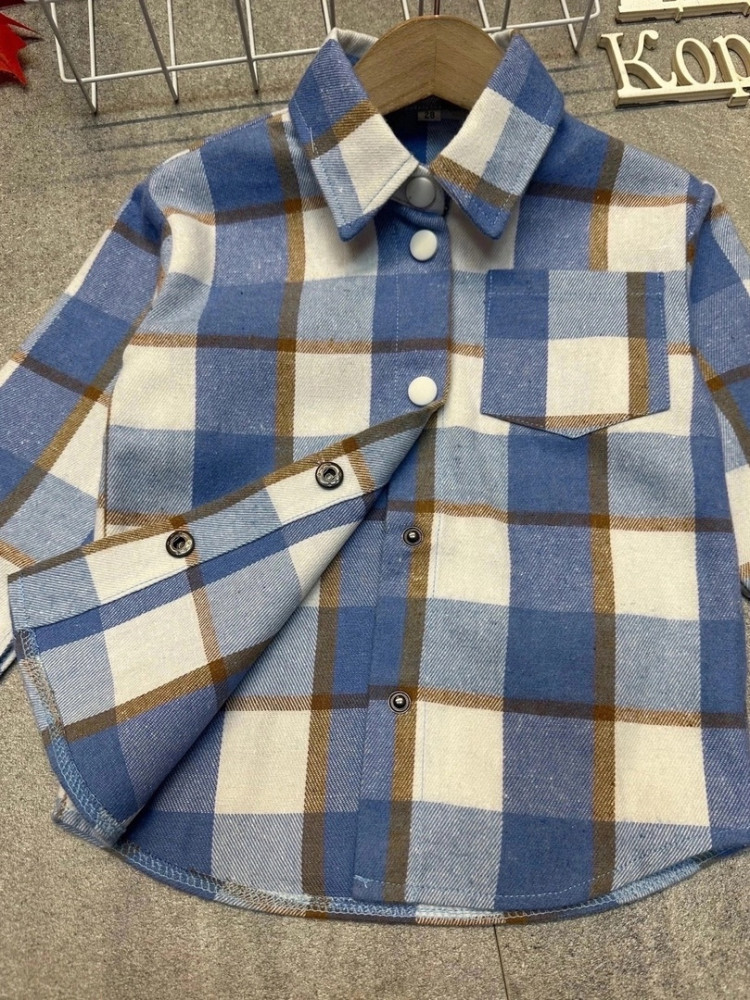 Детская рубашка синяя купить в Интернет-магазине Садовод База - цена 450 руб Садовод интернет-каталог