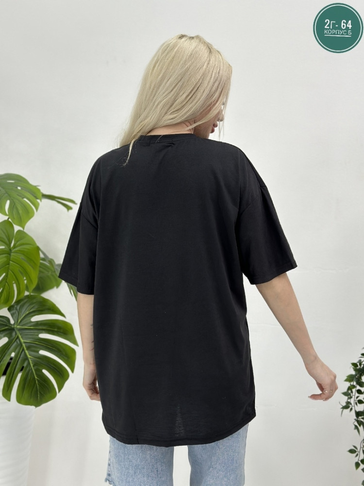 Женская футболка черная купить в Интернет-магазине Садовод База - цена 350 руб Садовод интернет-каталог