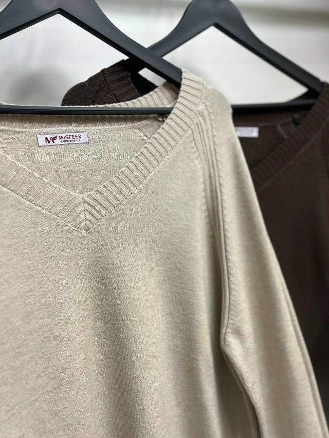 Свитер женский бежевый купить в Интернет-магазине Садовод База - цена 1200 руб Садовод интернет-каталог