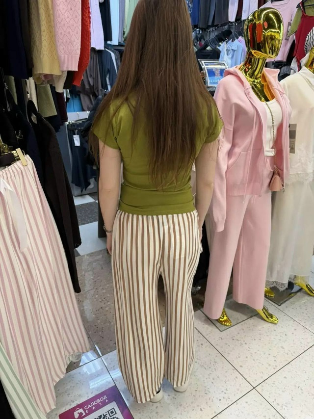 Женские брюки коричневые купить в Интернет-магазине Садовод База - цена 600 руб Садовод интернет-каталог