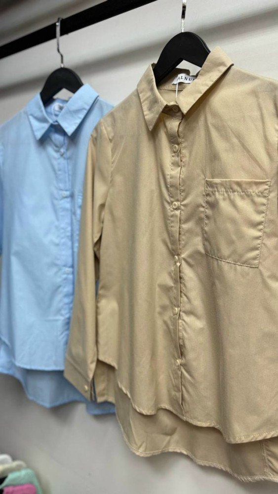 Женская рубашка бежевая купить в Интернет-магазине Садовод База - цена 650 руб Садовод интернет-каталог