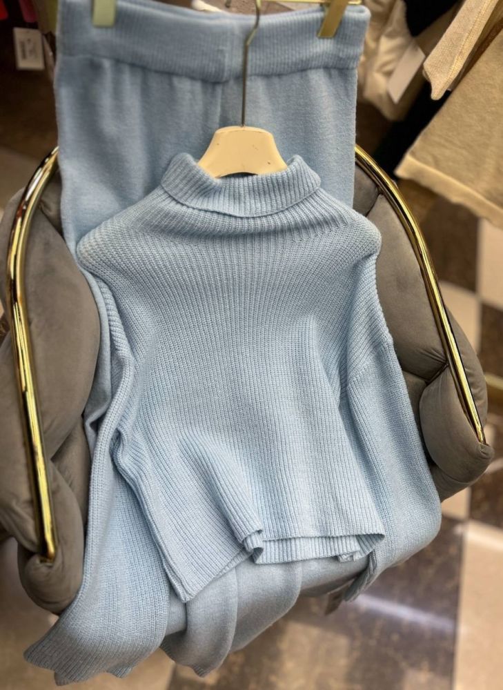 Женский костюм голубой купить в Интернет-магазине Садовод База - цена 1750 руб Садовод интернет-каталог