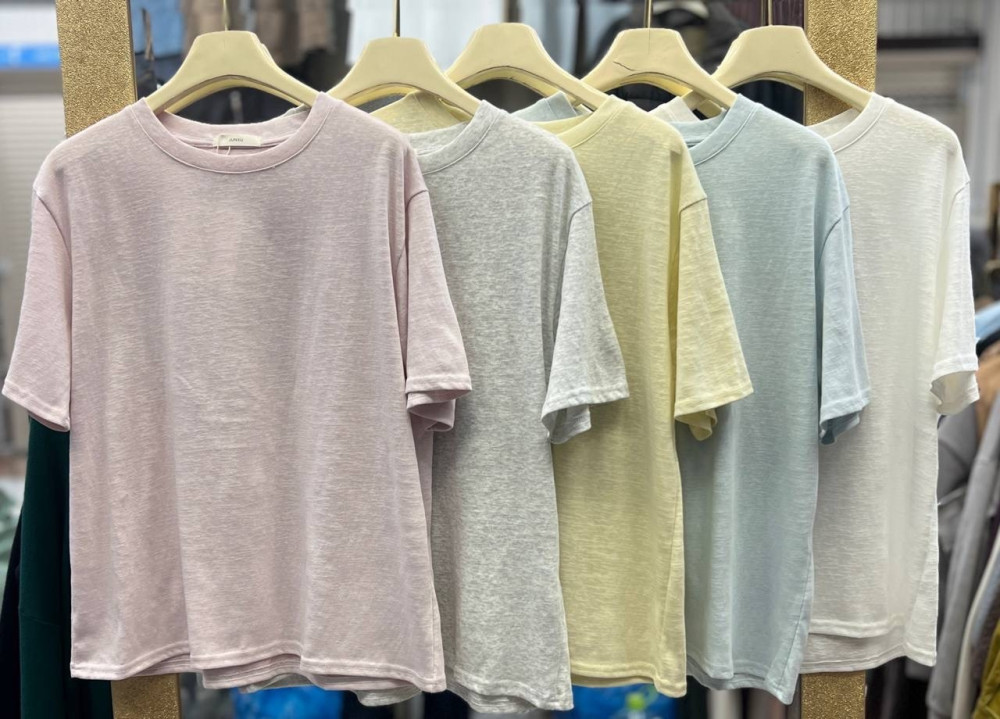 Женская футболка розовая