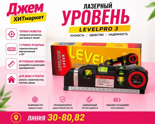 Многофункциональный лазерный уровень с линейкой и рулеткой САДОВОД официальный интернет-каталог