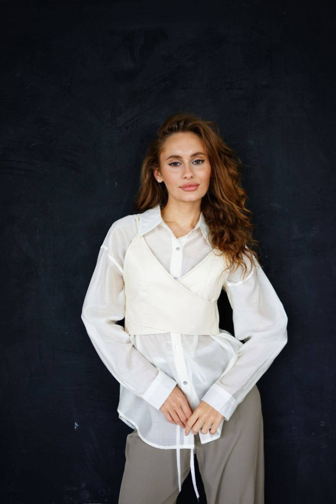 Женская рубашка белая купить в Интернет-магазине Садовод База - цена 1100 руб Садовод интернет-каталог