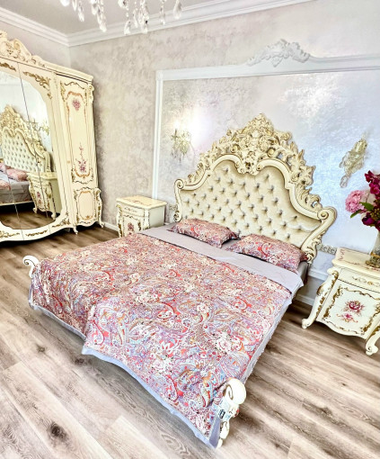 Комплект постельного белья тенсель с мережко с  готовым одеялом САДОВОД официальный интернет-каталог