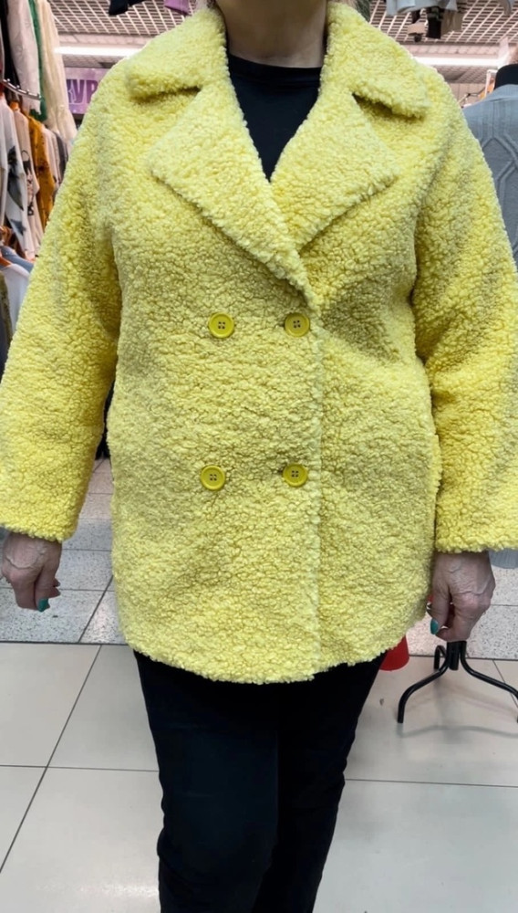 Женское пальто желтое купить в Интернет-магазине Садовод База - цена 1700 руб Садовод интернет-каталог