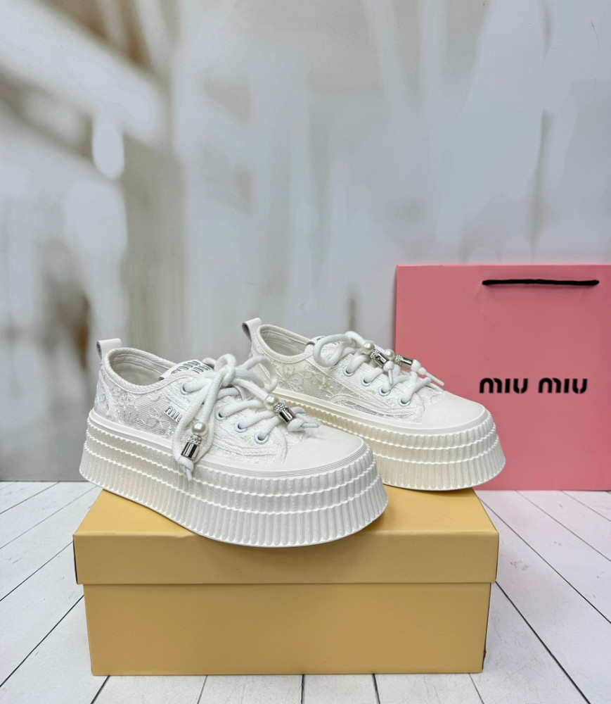 😍КЕДЫ  MIU MIU😍 купить в Интернет-магазине Садовод База - цена 4000 руб Садовод интернет-каталог