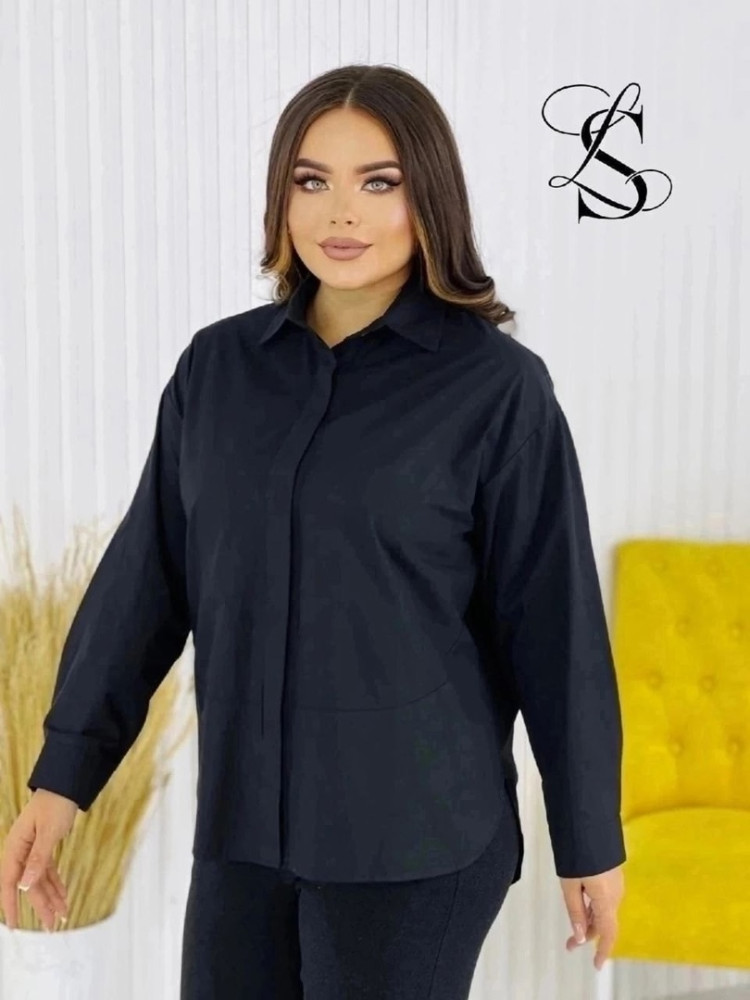 Женская рубашка черная купить в Интернет-магазине Садовод База - цена 3000 руб Садовод интернет-каталог