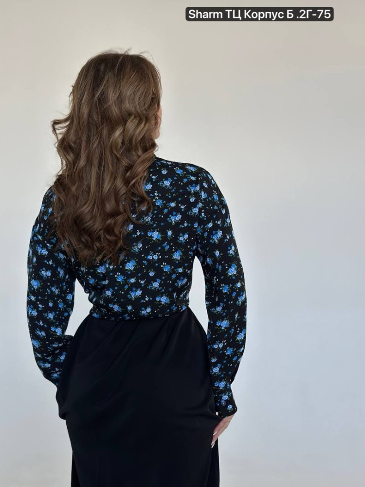 блузка синяя купить в Интернет-магазине Садовод База - цена 1300 руб Садовод интернет-каталог