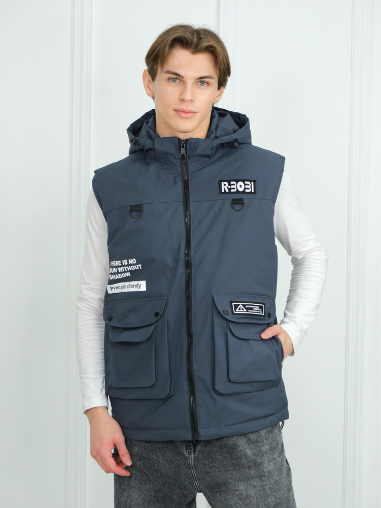 Жилетка синяя купить в Интернет-магазине Садовод База - цена 699 руб Садовод интернет-каталог