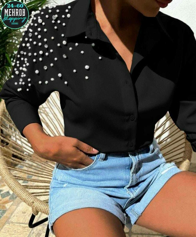 Женская рубашка черная