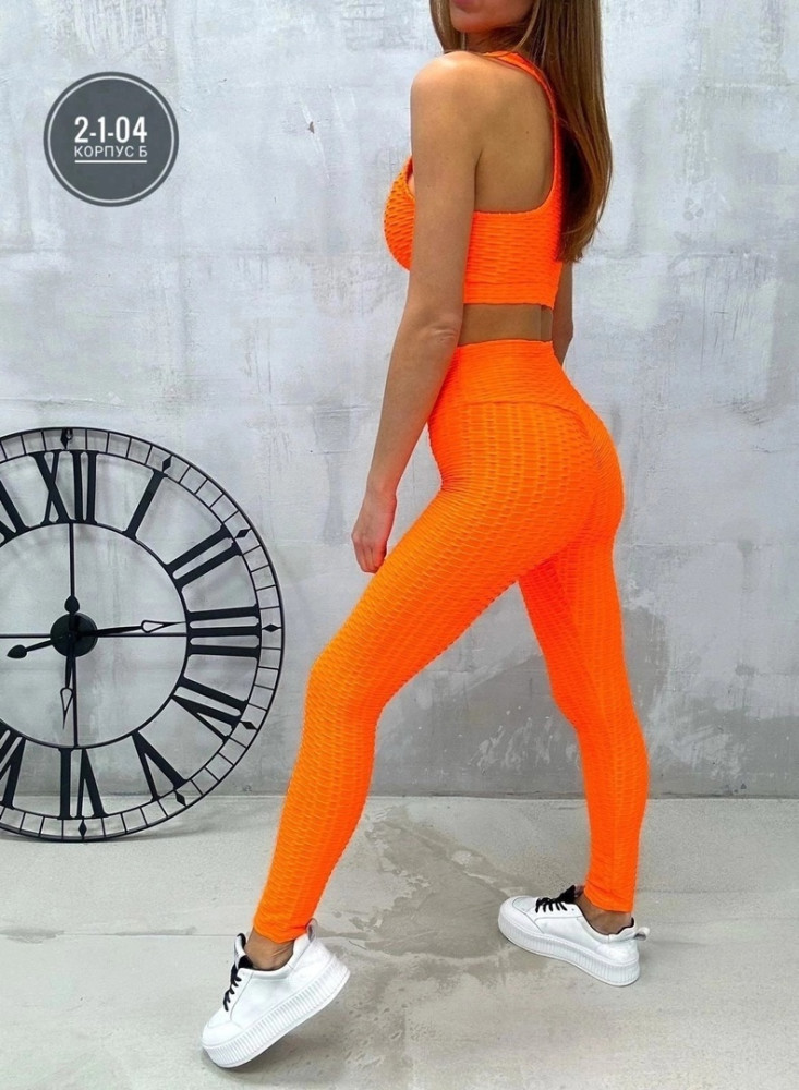 Спортивный женский костюм оранжевый купить в Интернет-магазине Садовод База - цена 350 руб Садовод интернет-каталог