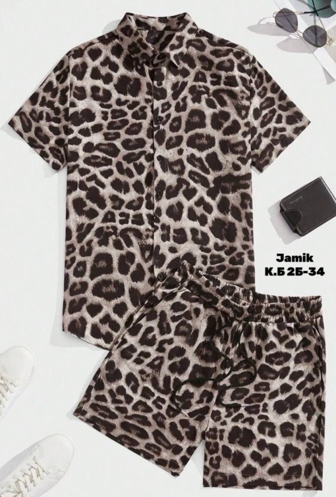 шикарный леопардовый мужской костюм в купить в Интернет-магазине Садовод База - цена 1200 руб Садовод интернет-каталог