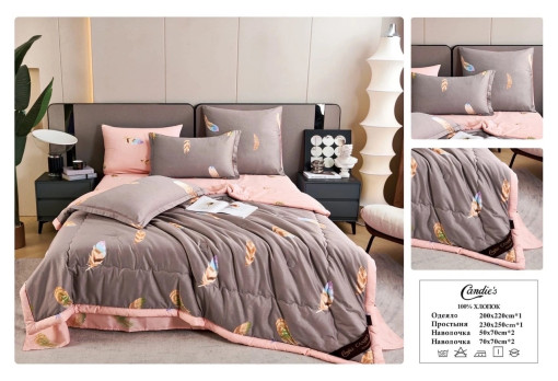 Набор постельного белья с готовым одеялом от фирмы Candie's из 100% хлопка в ЛЮКСОВОМ КАЧЕСТВЕ САДОВОД официальный интернет-каталог