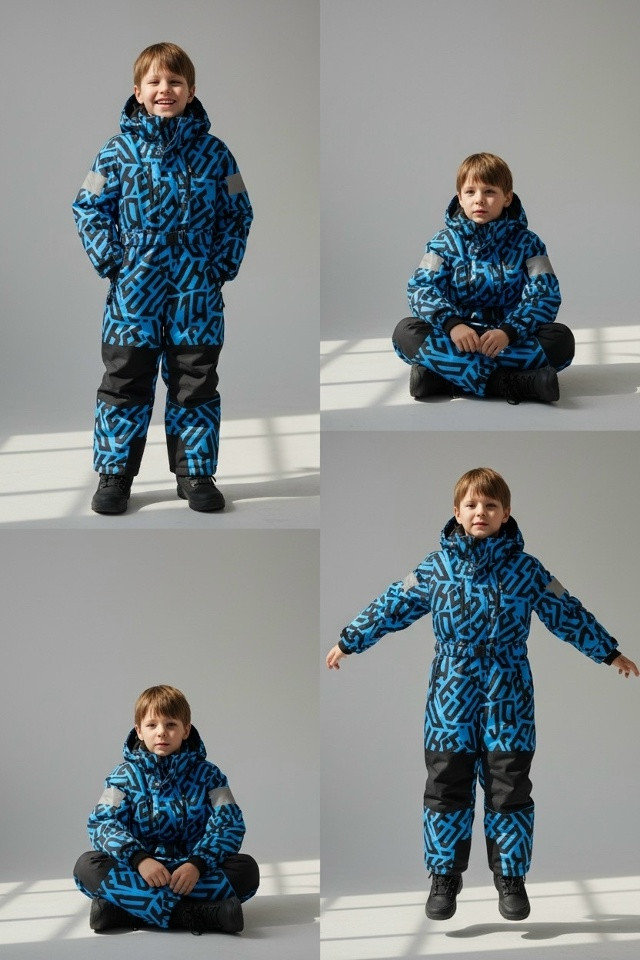 Детский комбинезон синий