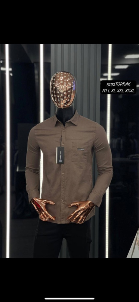 Мужская рубашка коричневая купить в Интернет-магазине Садовод База - цена 2500 руб Садовод интернет-каталог