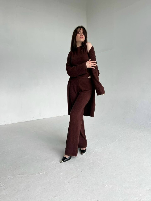 Костюм коричневый купить в Интернет-магазине Садовод База - цена 3400 руб Садовод интернет-каталог