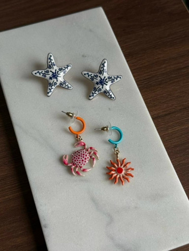 🌊 Сет морских сережек САДОВОД официальный интернет-каталог