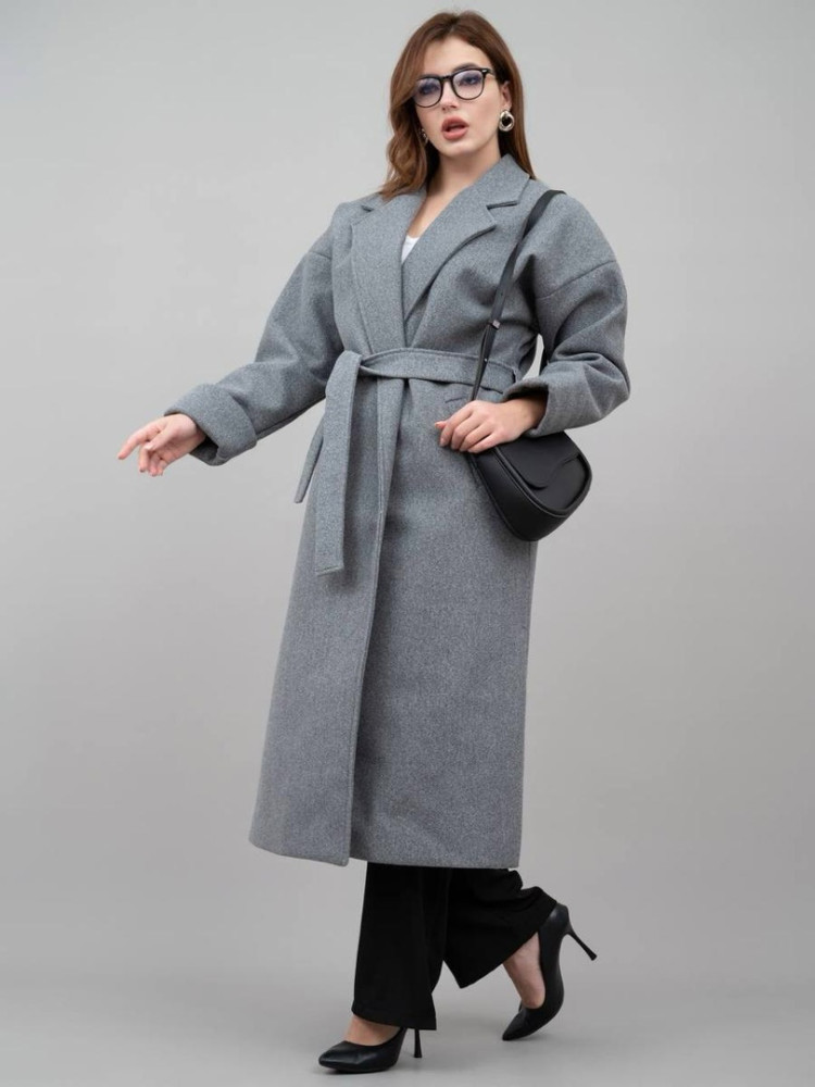 Женское пальто темно-серое купить в Интернет-магазине Садовод База - цена 2600 руб Садовод интернет-каталог