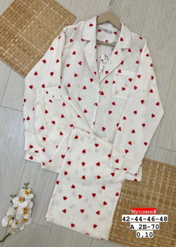 ☑️ Женские муслиновые пижамы-двойки для дома САДОВОД официальный интернет-каталог