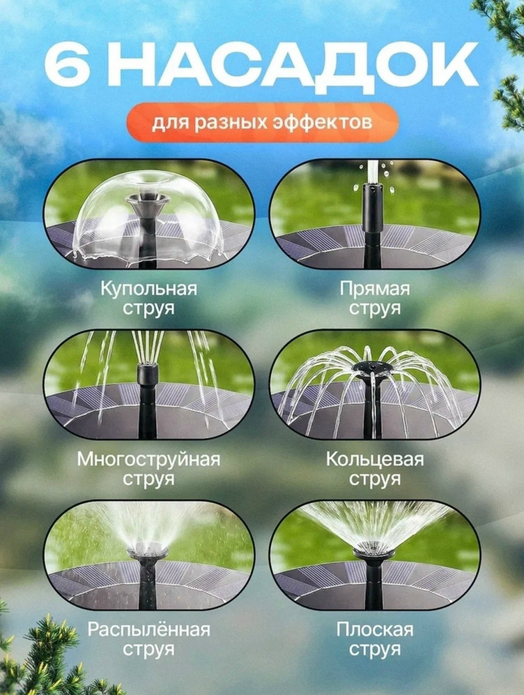 Фонтан садовый на солнечной батарее купить в Интернет-магазине Садовод База - цена 400 руб Садовод интернет-каталог