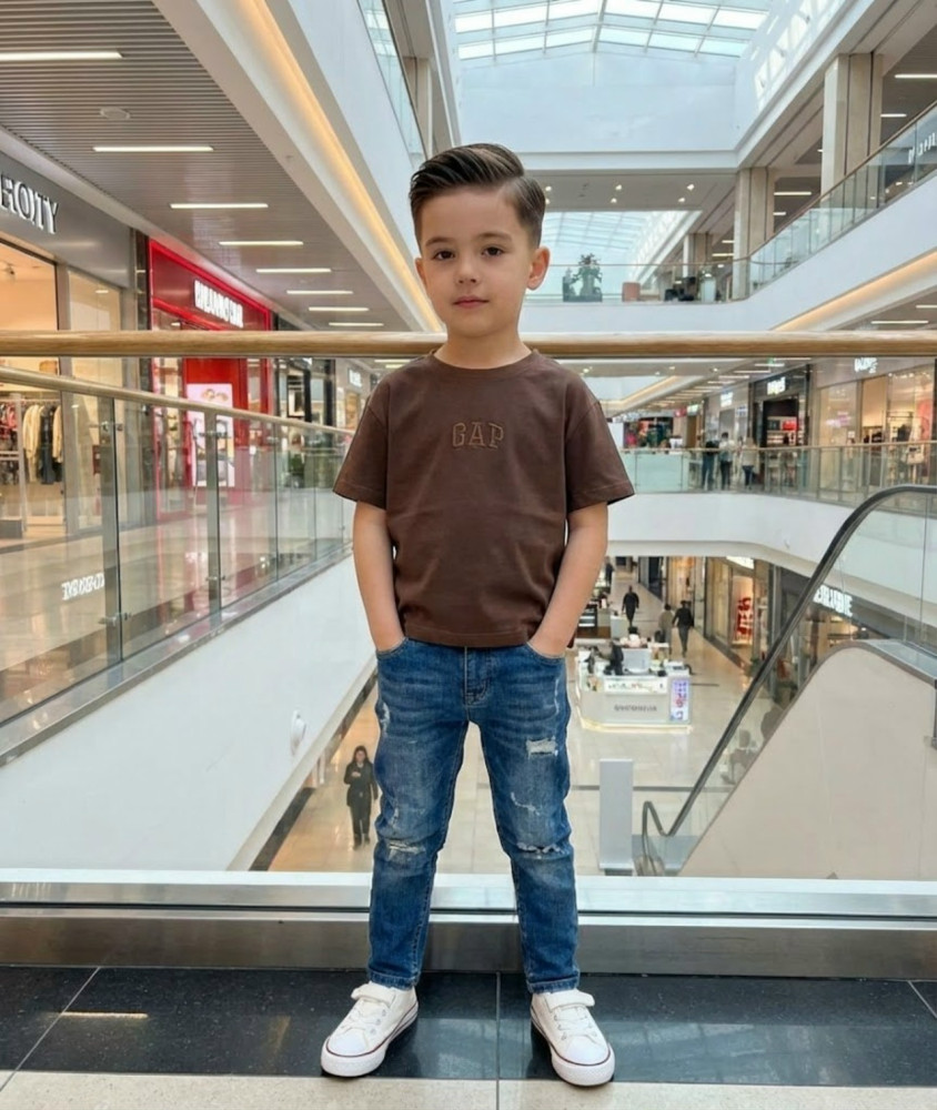 Детская футболка коричневая купить в Интернет-магазине Садовод База - цена 750 руб Садовод интернет-каталог