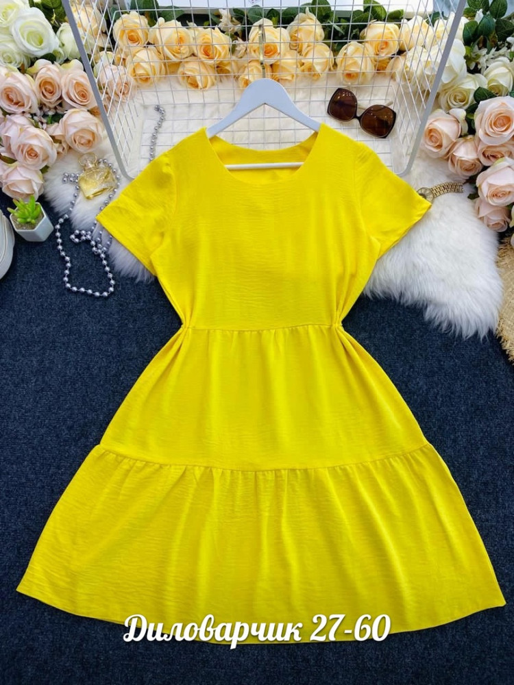 Платье желтое купить в Интернет-магазине Садовод База - цена 600 руб Садовод интернет-каталог