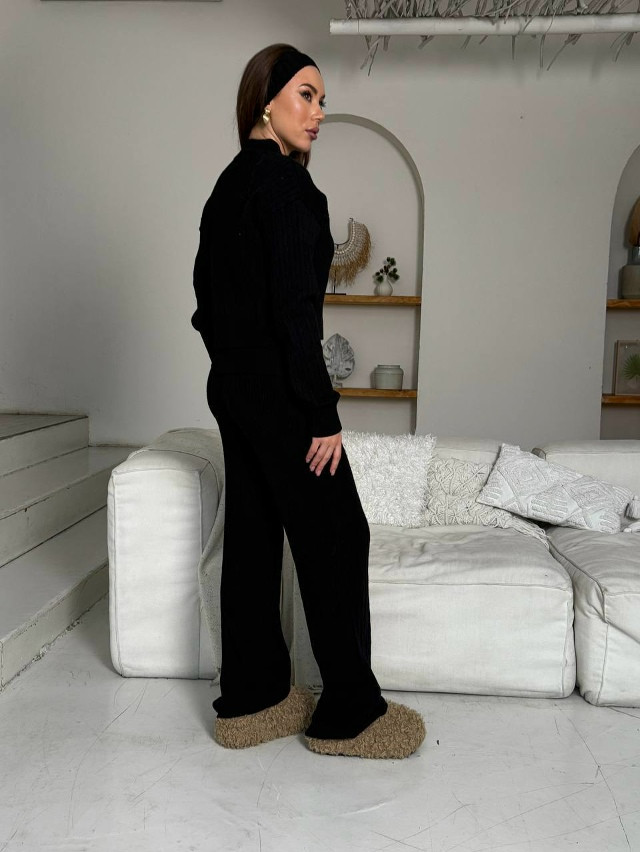 Женский костюм черный купить в Интернет-магазине Садовод База - цена 2400 руб Садовод интернет-каталог