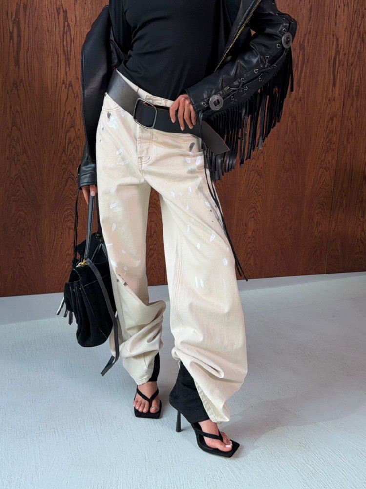 Джинсы бежевые купить в Интернет-магазине Садовод База - цена 3600 руб Садовод интернет-каталог