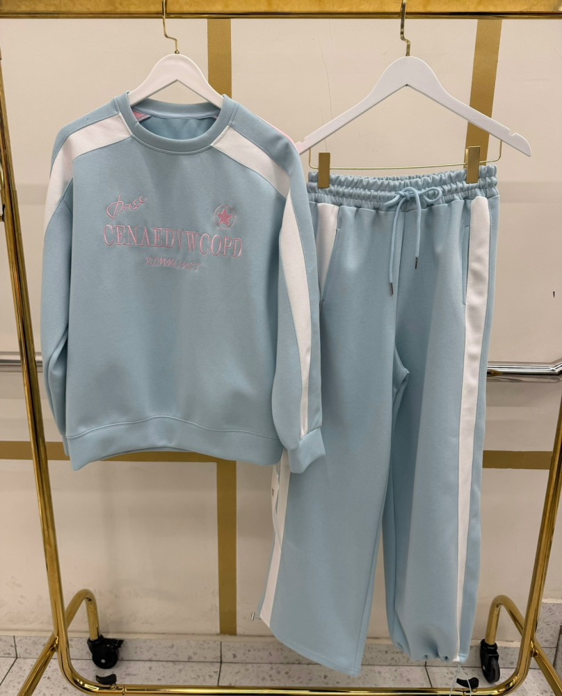 Женский костюм голубой купить в Интернет-магазине Садовод База - цена 2200 руб Садовод интернет-каталог