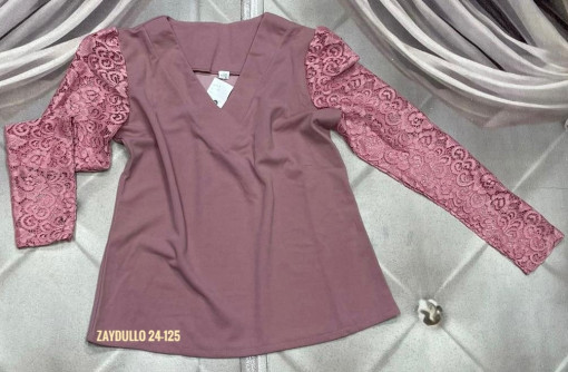Шикарная блузка Ткань крепун + гипюр САДОВОД официальный интернет-каталог