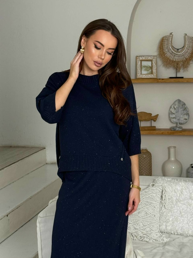 Женский костюм черный купить в Интернет-магазине Садовод База - цена 2200 руб Садовод интернет-каталог