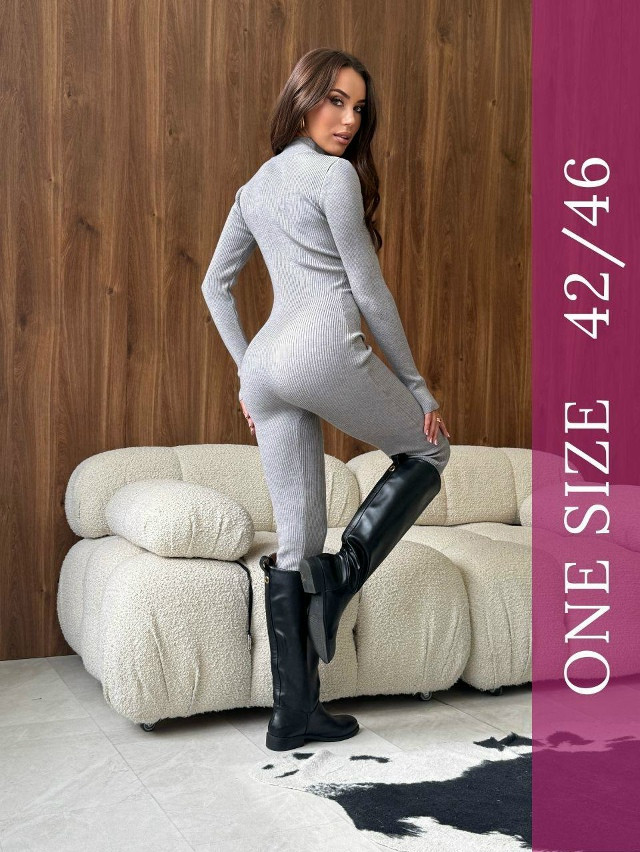 Женский комбинезон серый купить в Интернет-магазине Садовод База - цена 1500 руб Садовод интернет-каталог