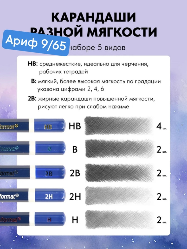 Набор чернографитных карандашей купить в Интернет-магазине Садовод База - цена 99 руб Садовод интернет-каталог