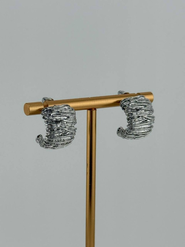 Серьги «Мятые» купить в Интернет-магазине Садовод База - цена 150 руб Садовод интернет-каталог