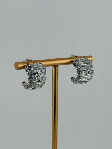 Серьги «Мятые» САДОВОД официальный интернет-каталог