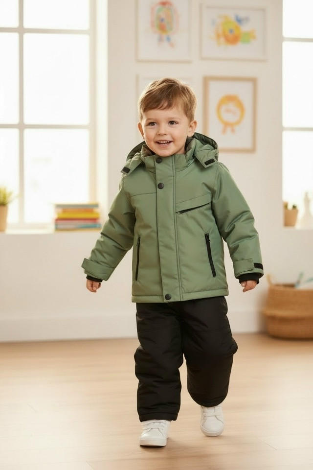 Детский комбинезон зеленый