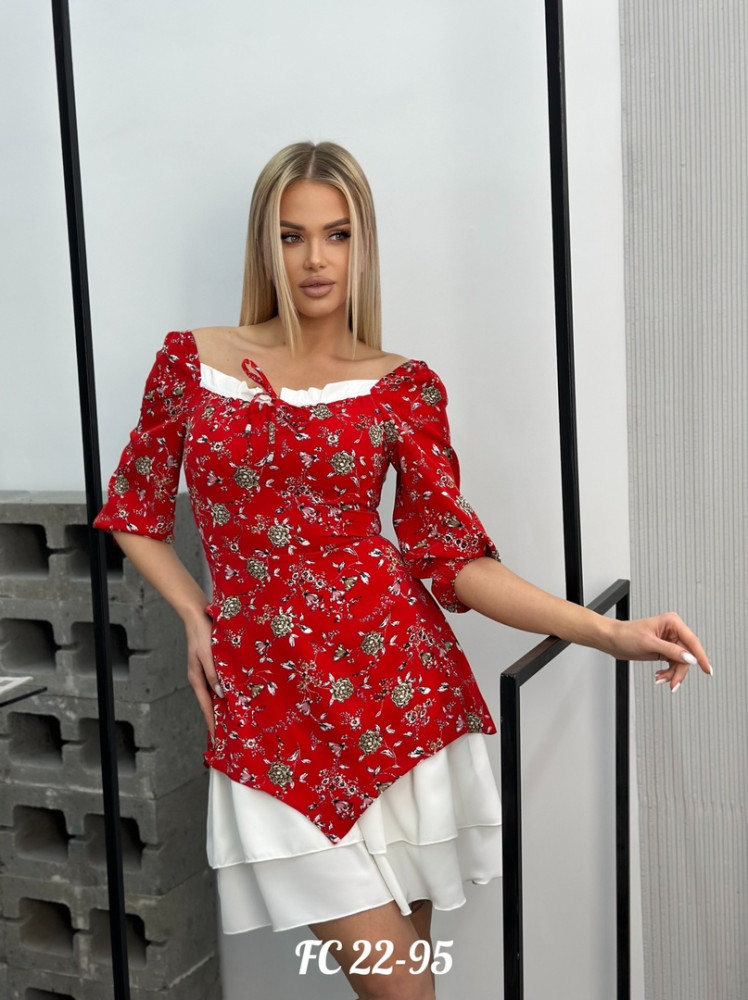 Платье красное купить в Интернет-магазине Садовод База - цена 499 руб Садовод интернет-каталог