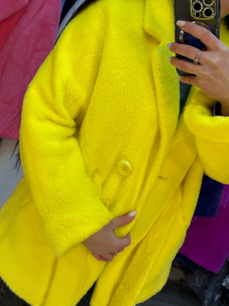Женское пальто желтое купить в Интернет-магазине Садовод База - цена 4600 руб Садовод интернет-каталог