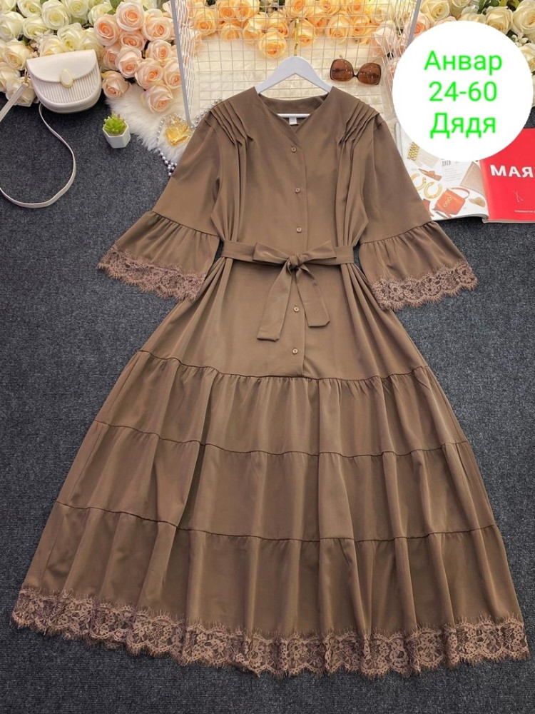 Платье коричневое купить в Интернет-магазине Садовод База - цена 1000 руб Садовод интернет-каталог