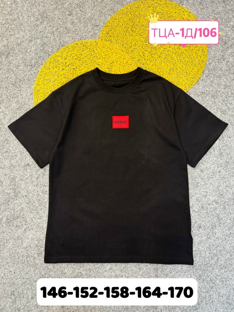 Детская футболка черная